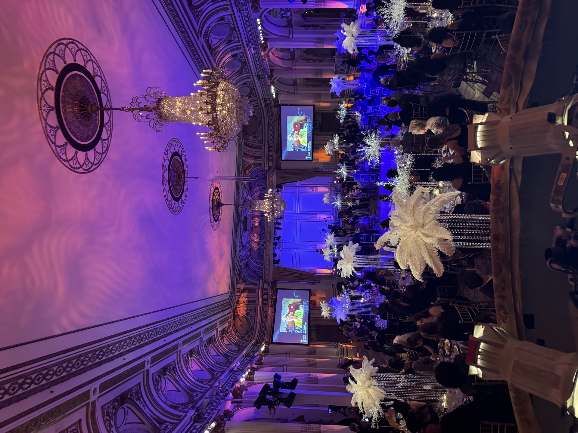 Premium NYC gala with stage lighting and live entertainment
